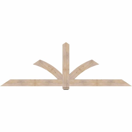 Ekena Millwork Redmond Smooth Timber Gable Bracket, Douglas Fir, 108"W x 36"H x 3 1/2"D x 5 1/2"F, 8/12 Pitch GBW108X36X0406RED00SDF